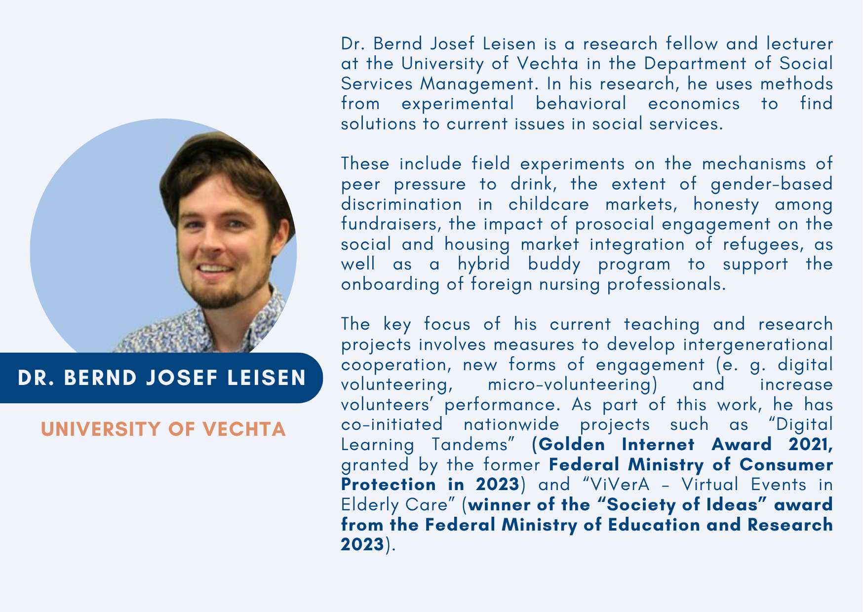 Bernd Josef Leisen (Young Researcher)