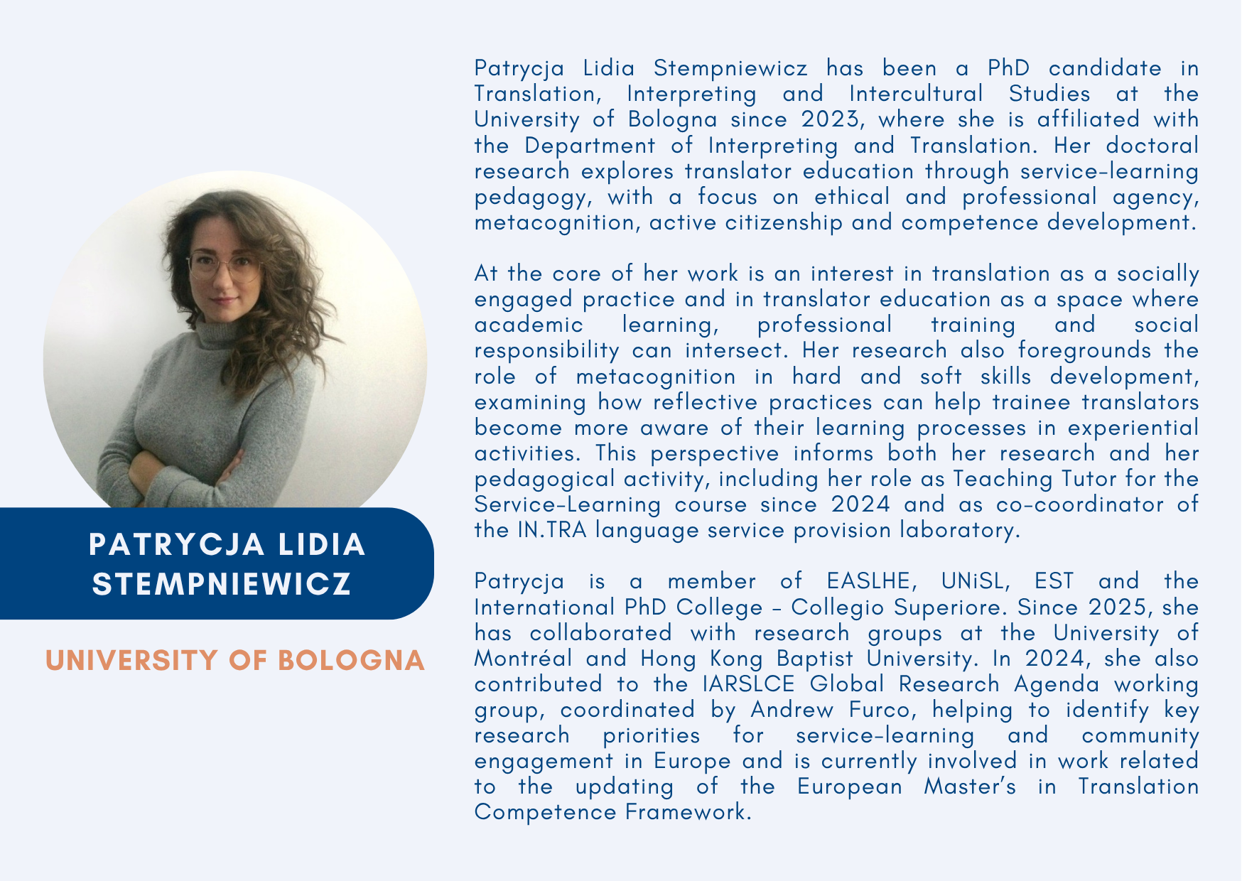 Patrycja Lidia Stempniewicz (Young Researcher)